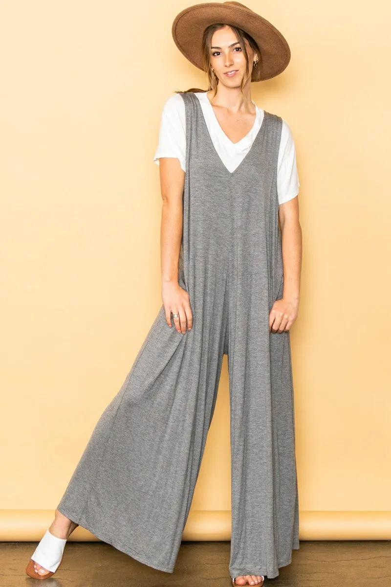 Elloh Wideleg Jumpsuit with Side Pockets