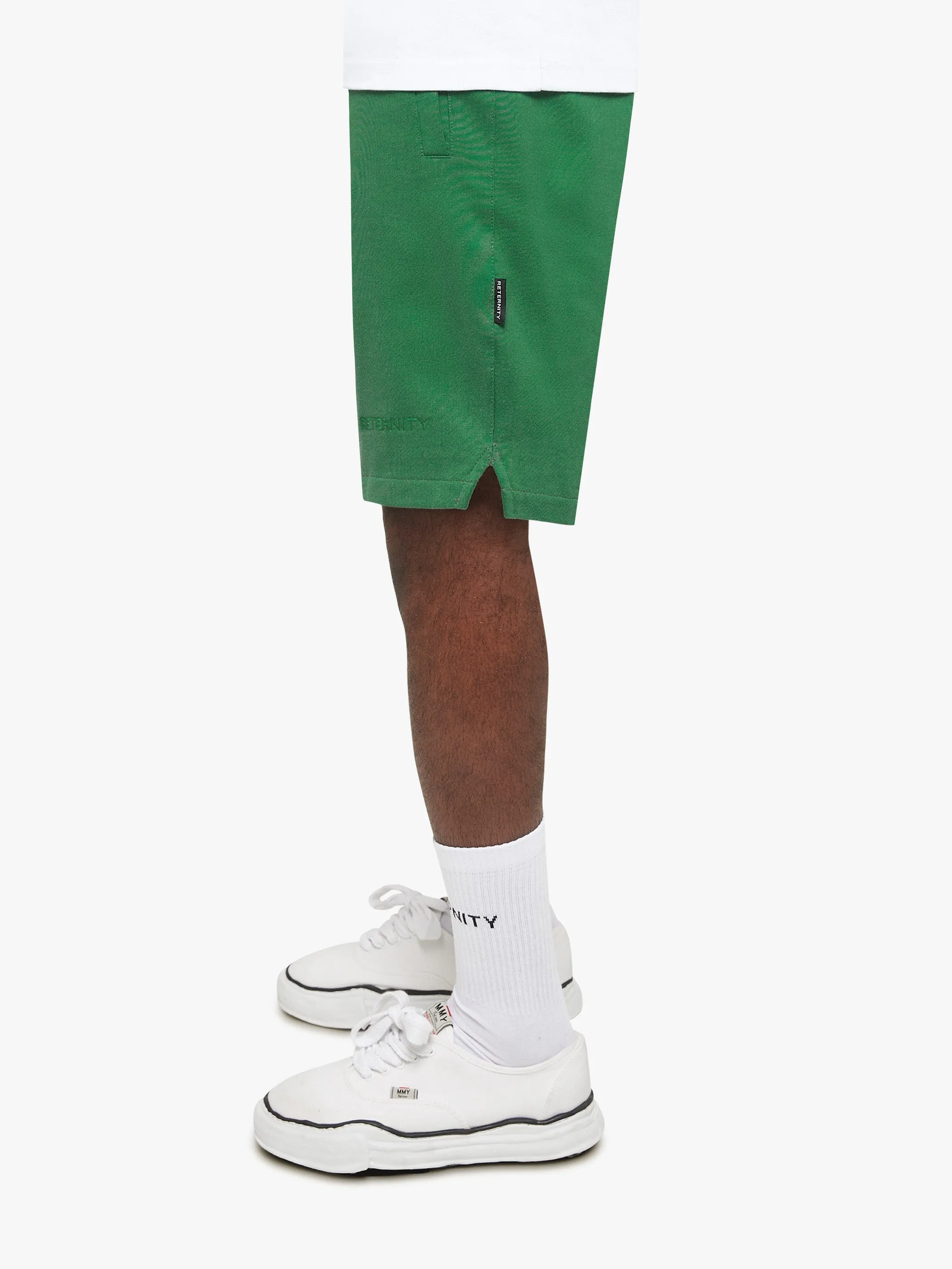 ESSENTIAL COTTON SHORTS - GREEN