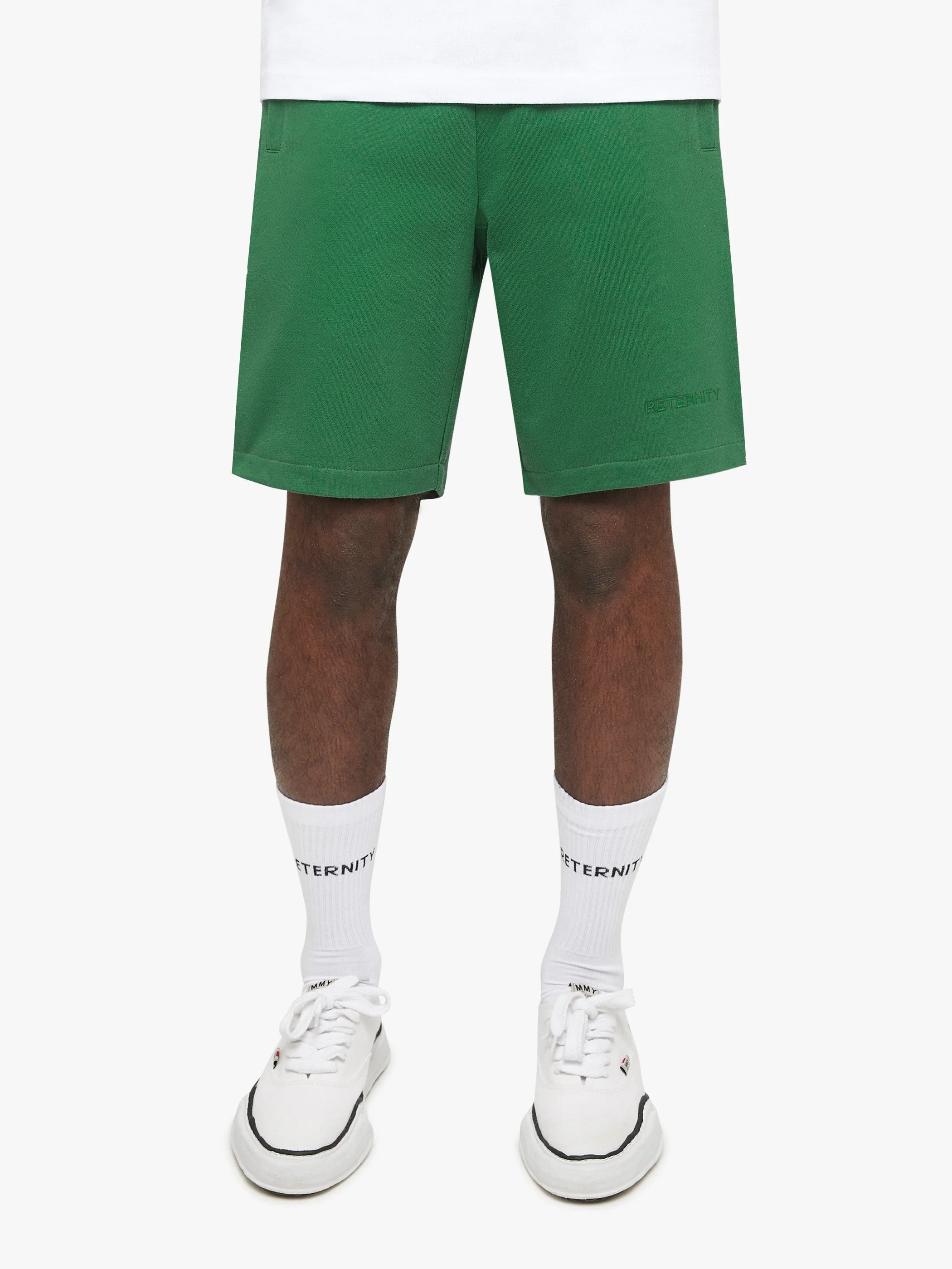 ESSENTIAL COTTON SHORTS - GREEN