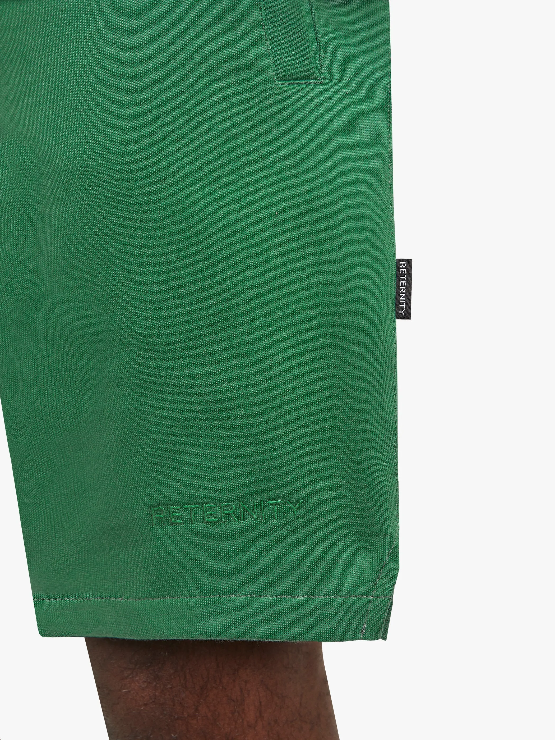 ESSENTIAL COTTON SHORTS - GREEN