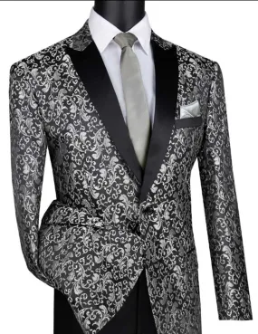 Fancy Pattern single Breasted Jacket