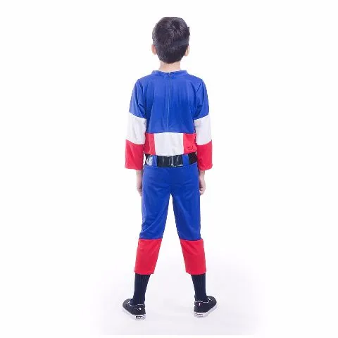 Fancydresswale Captain America Dress for Kids with Mask and Shield