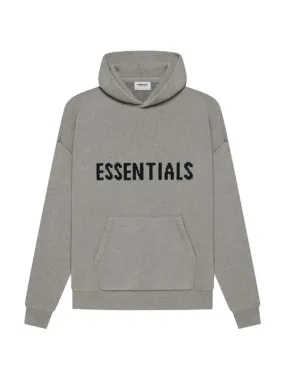 Fear Of God Essentials Knit Pullover Hoodie Dark Heather Oatmeal [SS21]