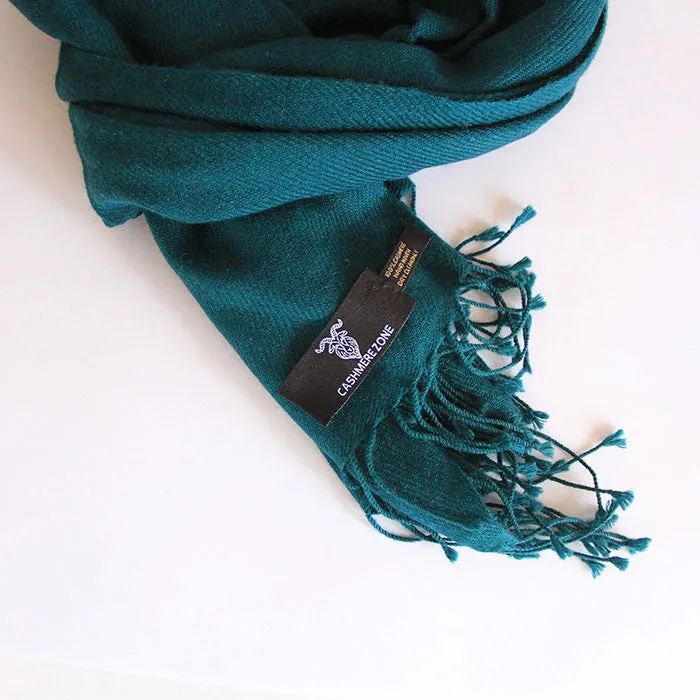 Field Green Pure Cashmere Scarf