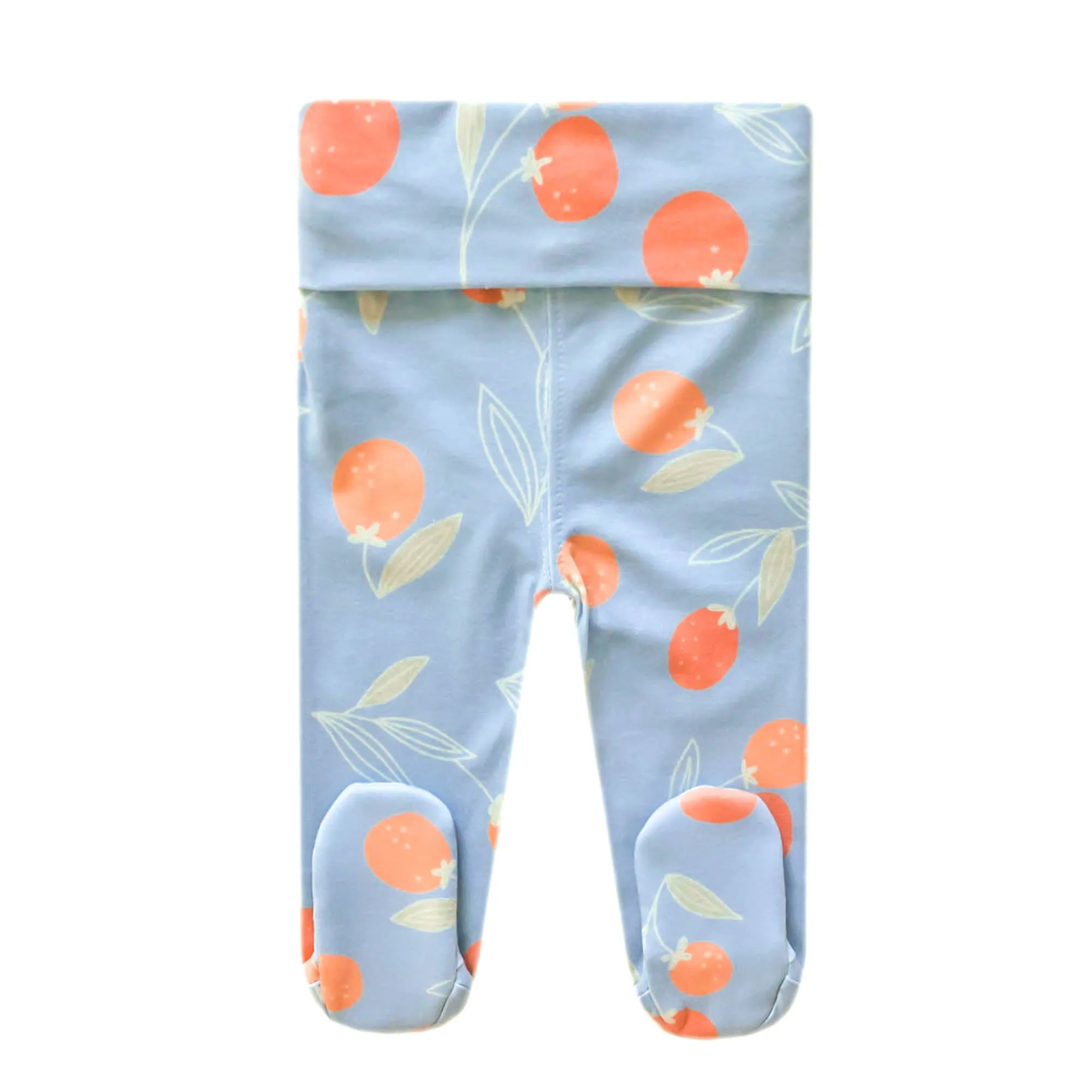 Footed Baby Pants - Clementine