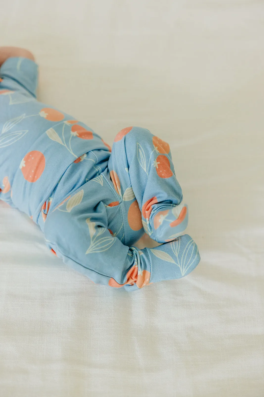 Footed Baby Pants - Clementine