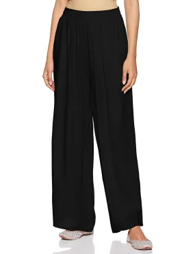 Free Size Black Palazzo Pants for Ladies