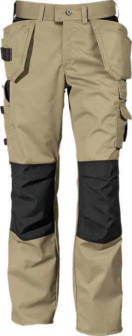 Fristads Kansas 100547 Prostretch Crafts Color Trousers  Khaki / Black