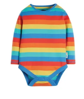 Frugi Favourite Bodysuit Rainbow Stripes