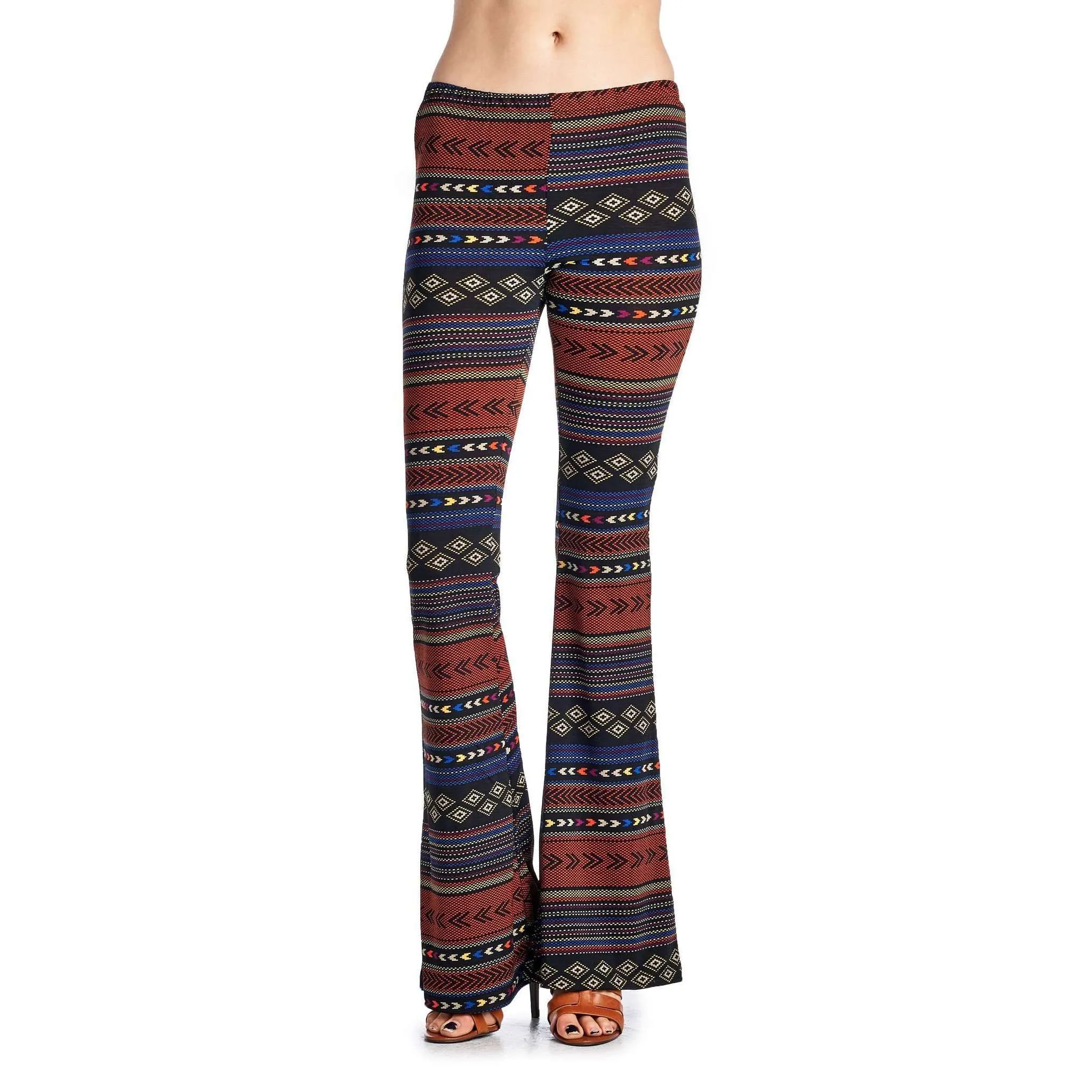 Geo Stripe Flare Pants