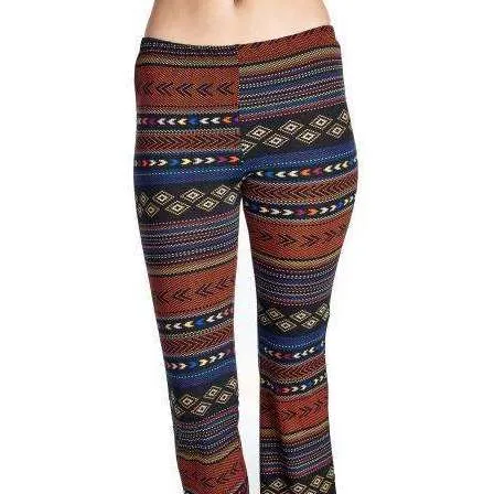 Geo Stripe Flare Pants