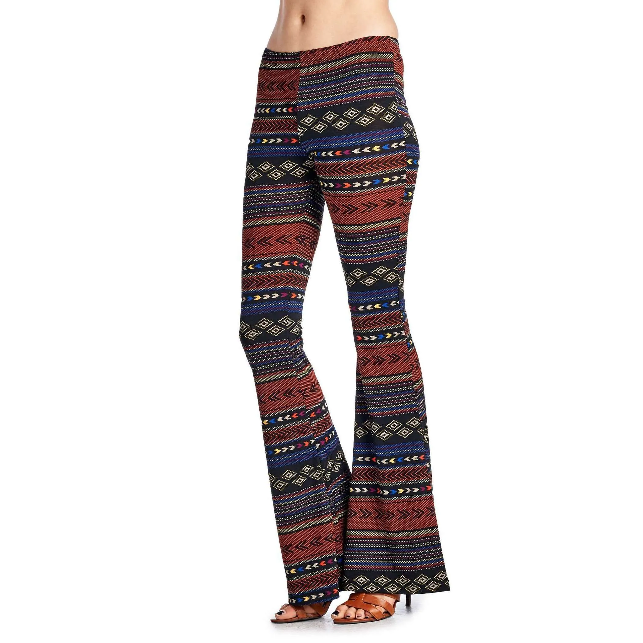 Geo Stripe Flare Pants