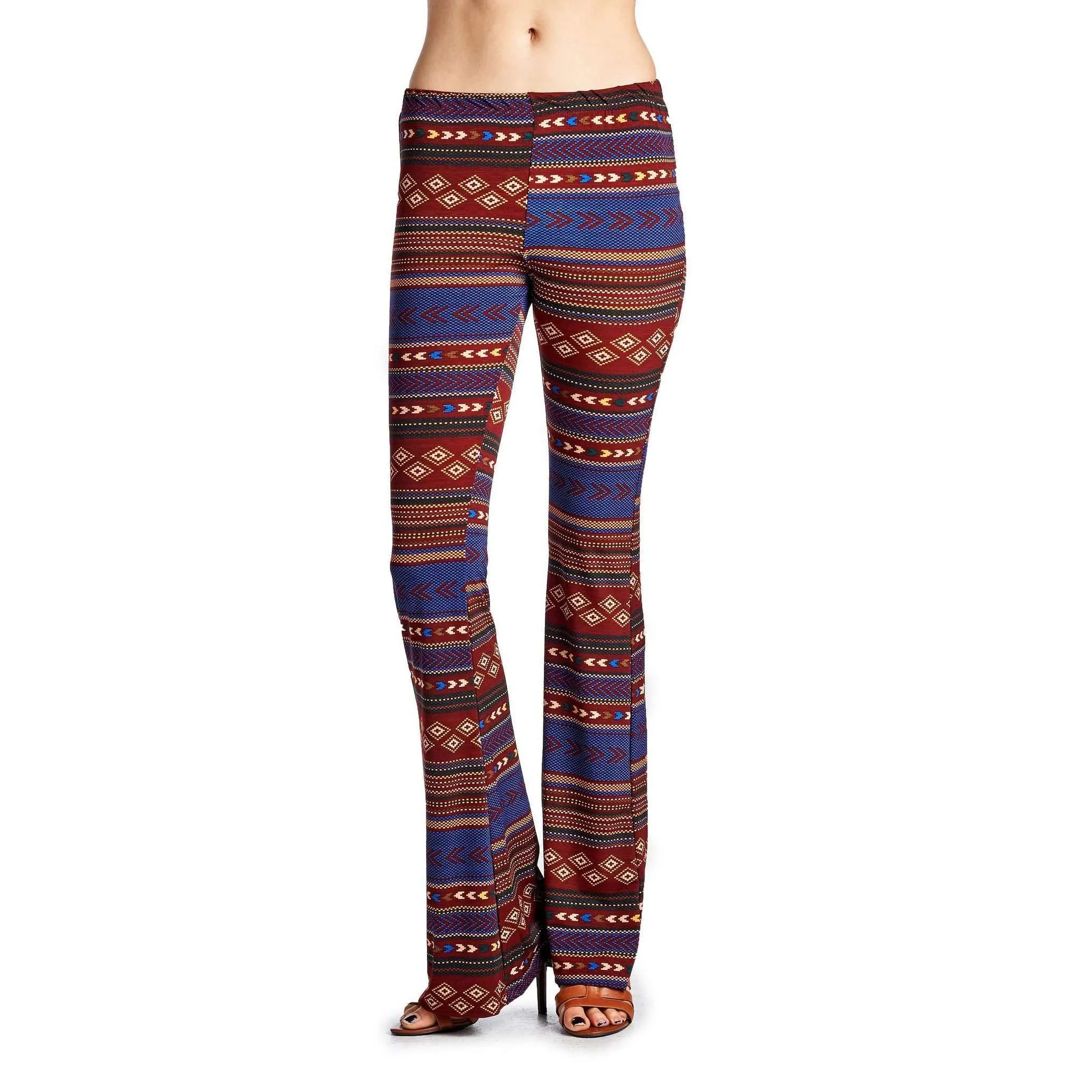 Geo Stripe Flare Pants