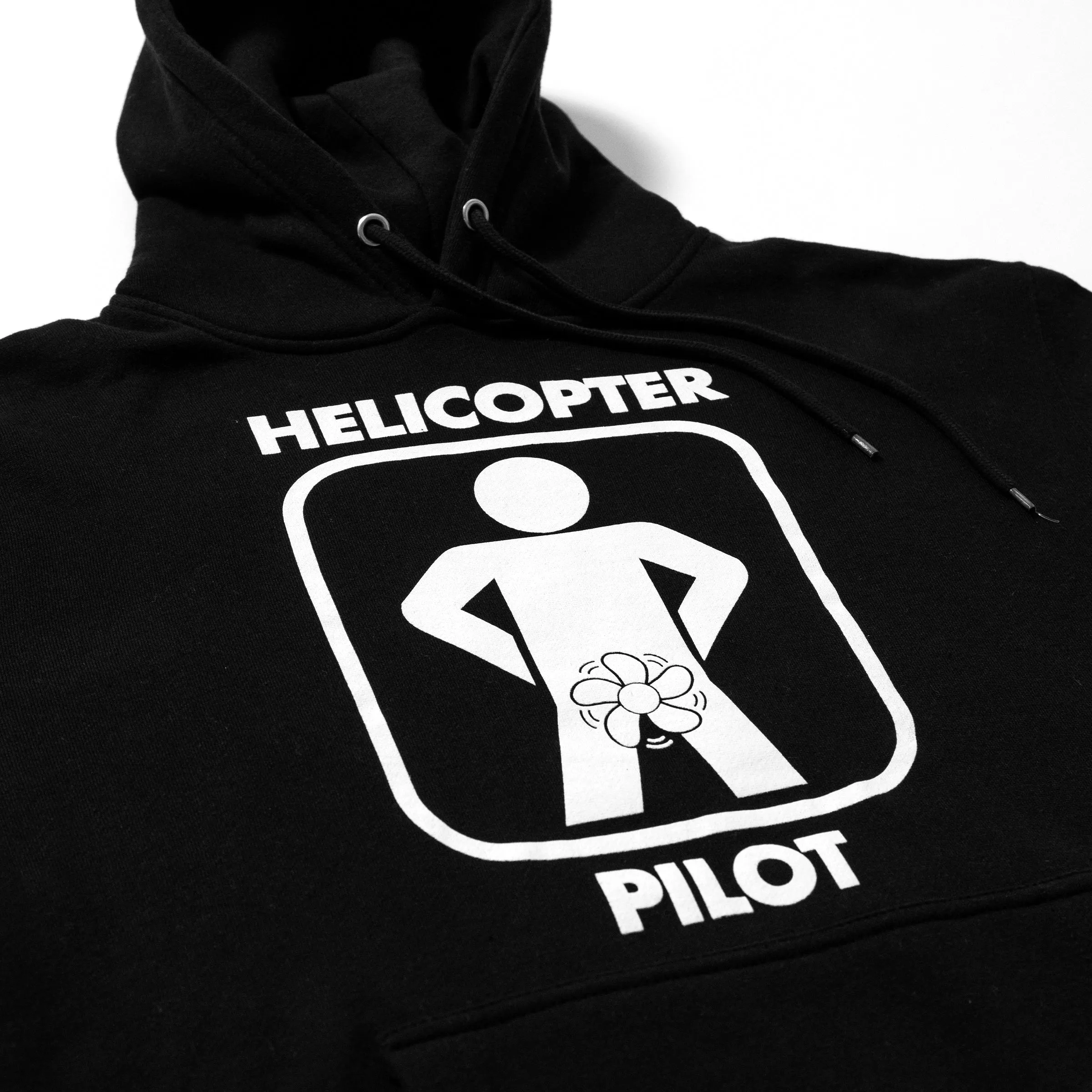 Helicopter Pilot Black Hoodie