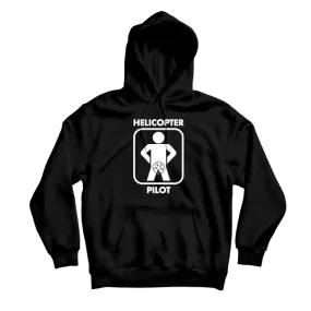 Helicopter Pilot Black Hoodie