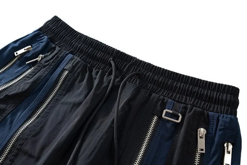 Hip Hop Style Straight Zipper Pants