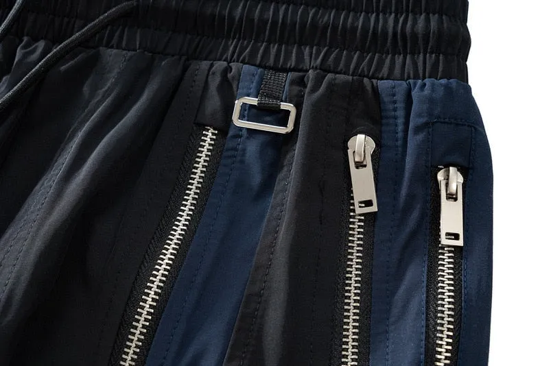 Hip Hop Style Straight Zipper Pants