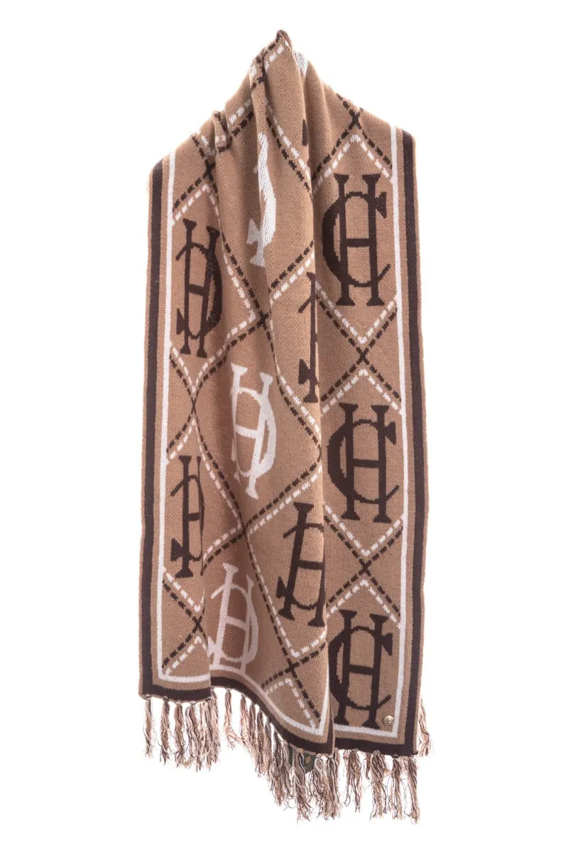 Holland Cooper Monogram Scarf in Camel