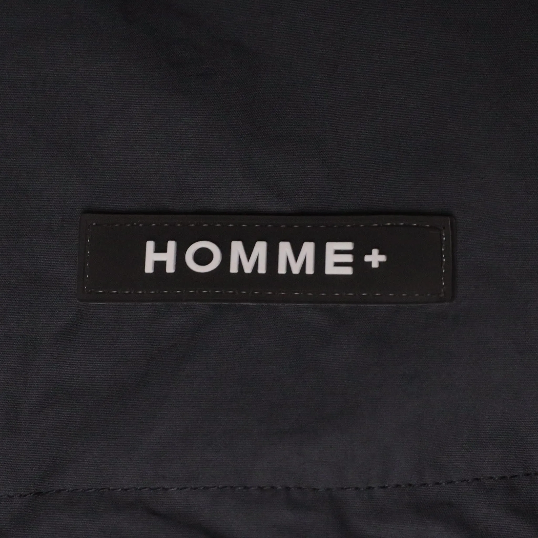 HOMME  Cargo Pocket Trench Coat Charcoal