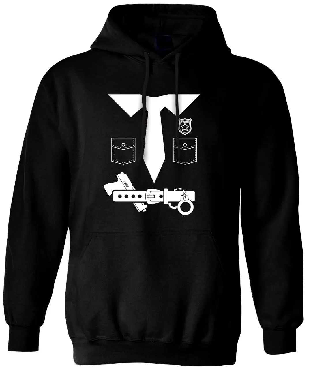 Hoodie - Polizist Kostüm (Motiv)