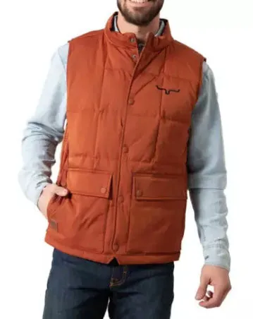 Kimes Ranch Men's Dakota Vest Rustic Brown