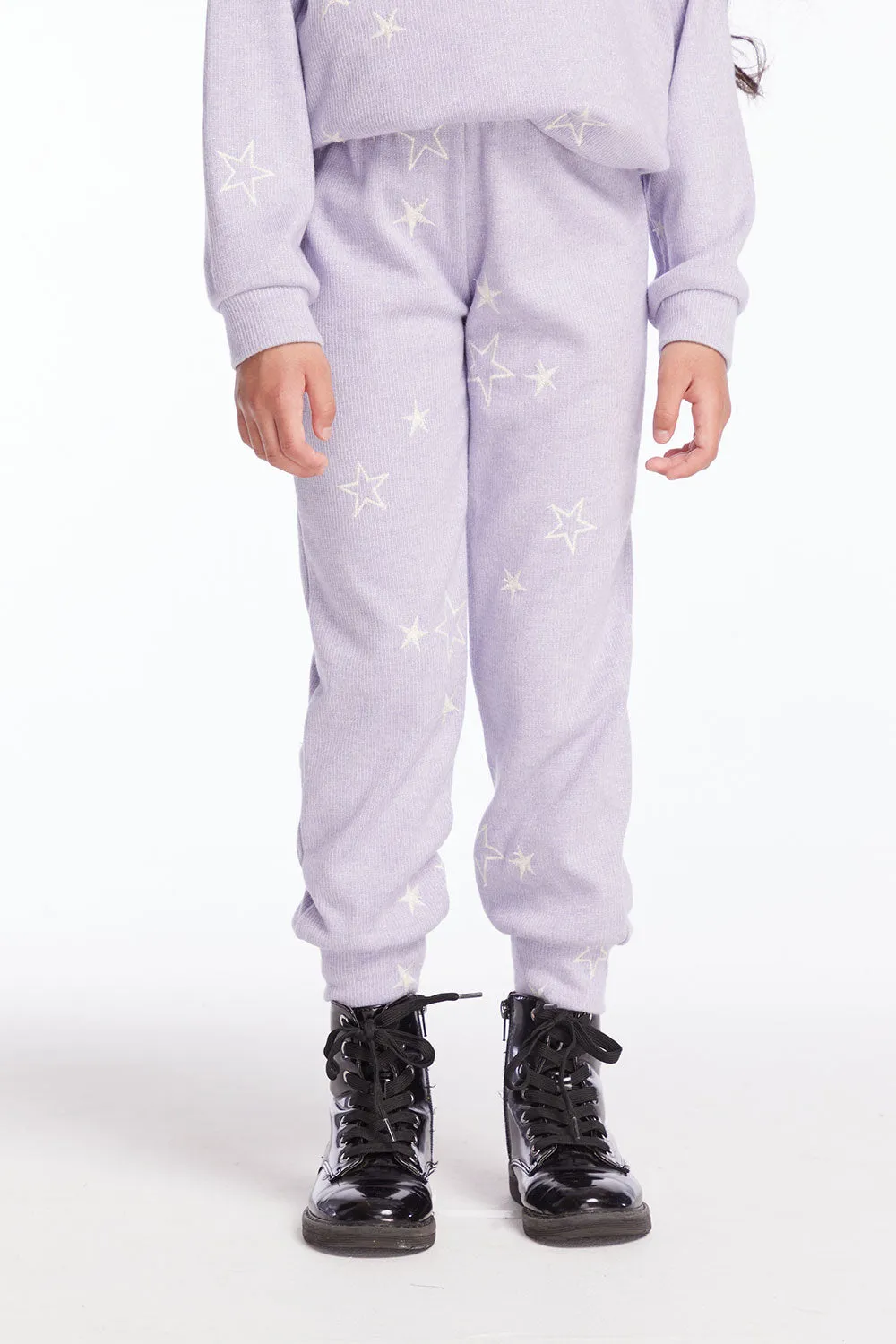 Leila Purple Sky Girls Jogger