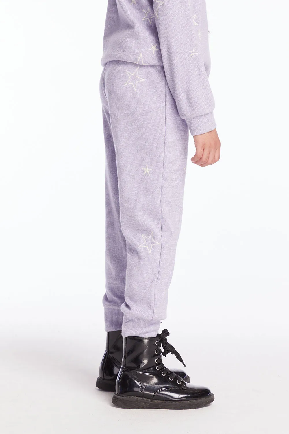 Leila Purple Sky Girls Jogger