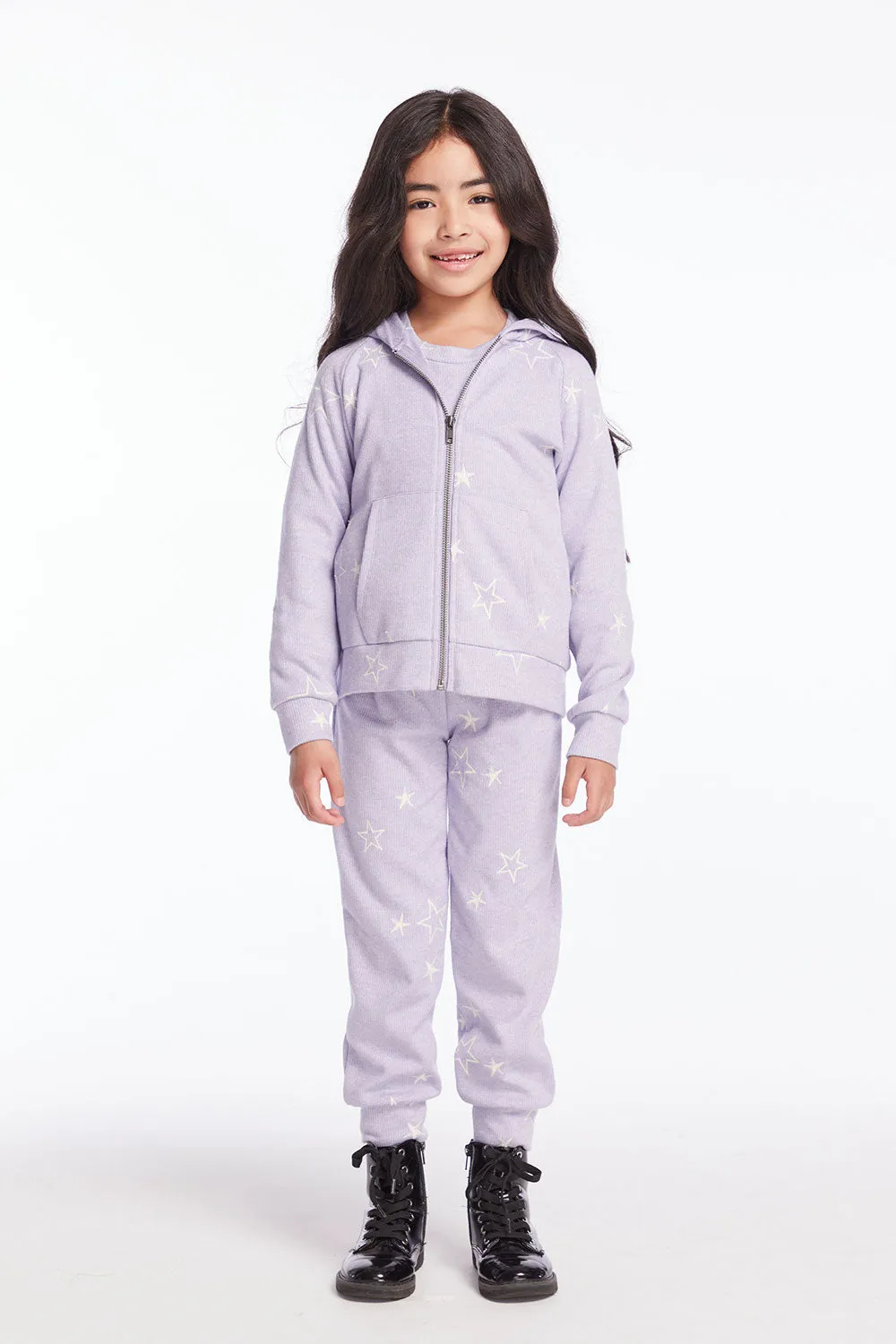 Leila Purple Sky Girls Jogger