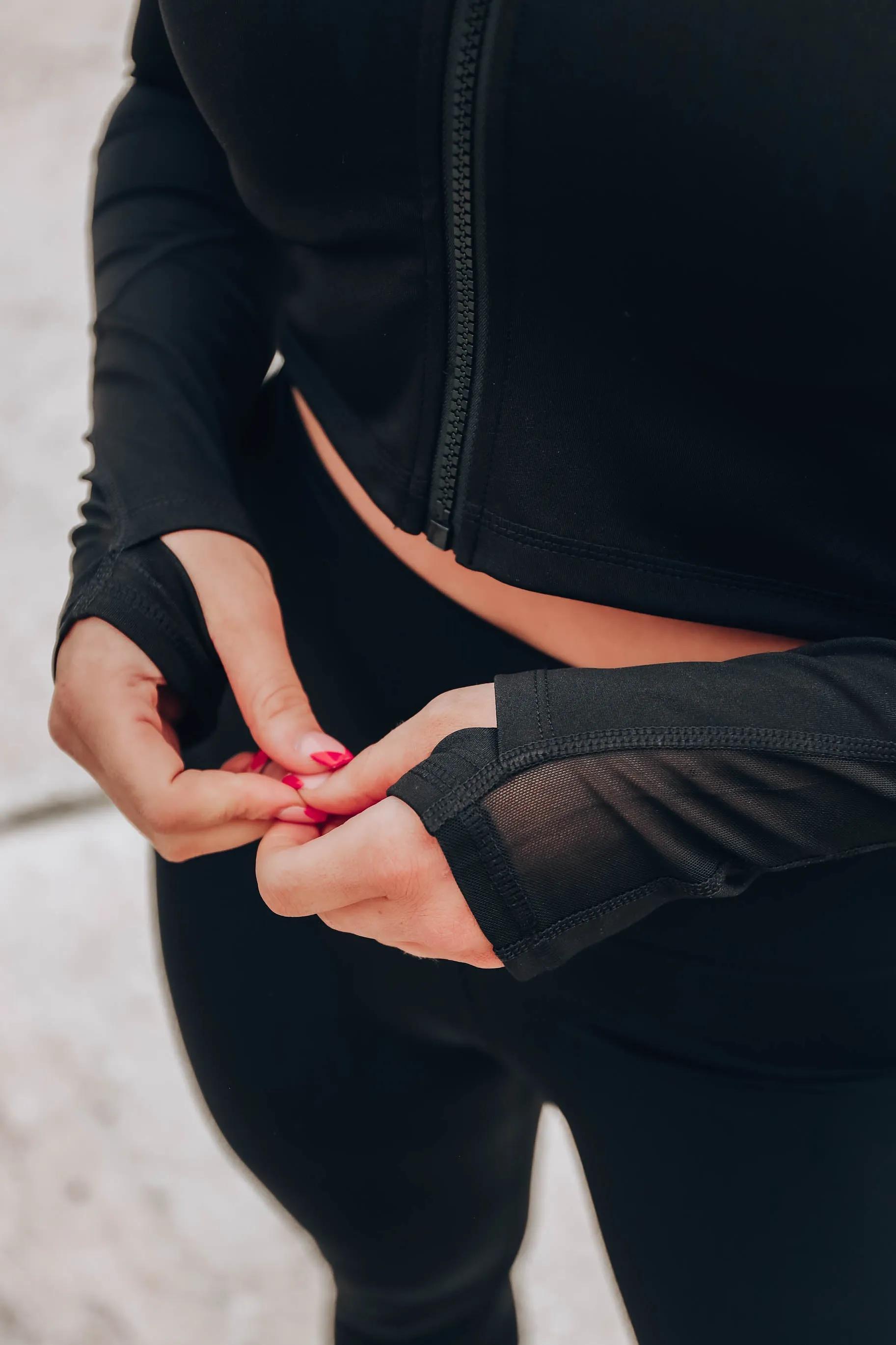 Lifestyle Cropped Jacket - Black