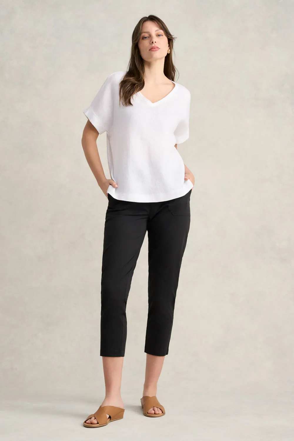 Lightweight Cotton Pant - Black