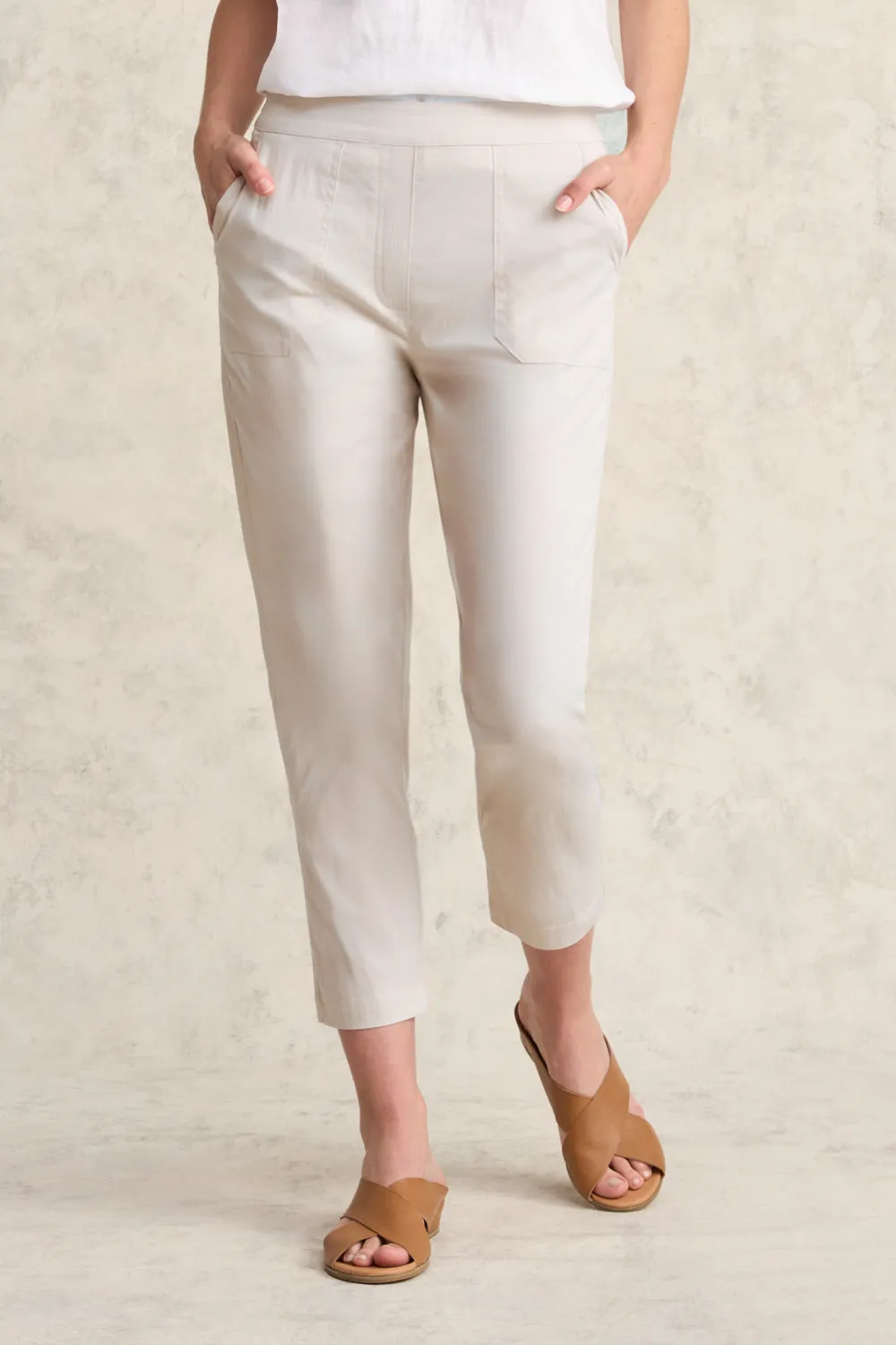 Lightweight Cotton Pant - Pebble