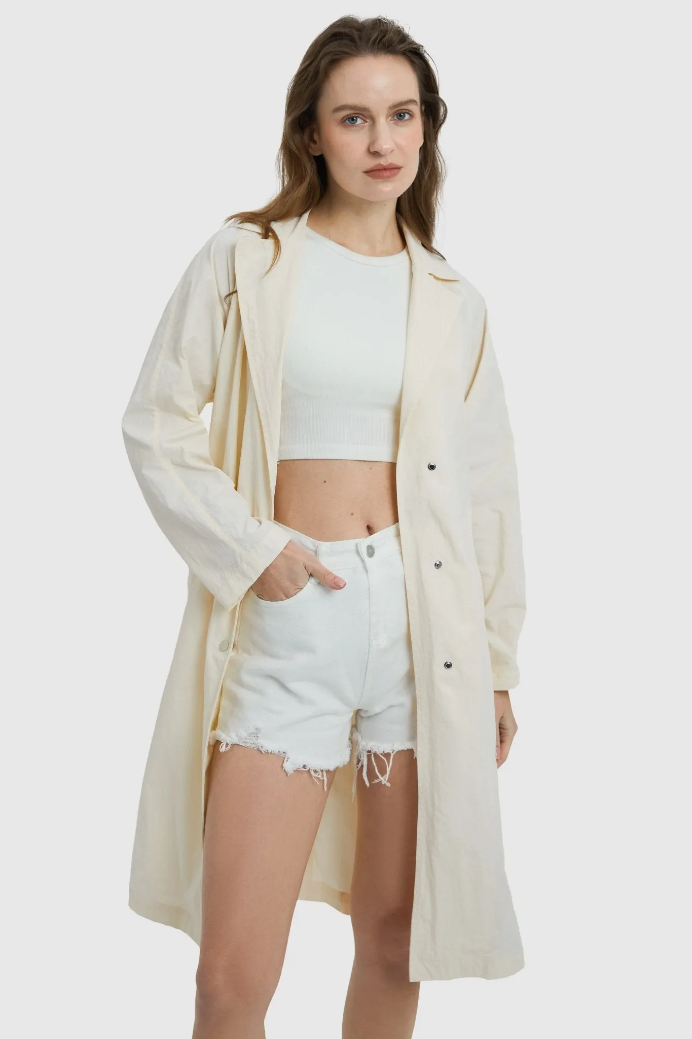 Lightweight Lapel Trench