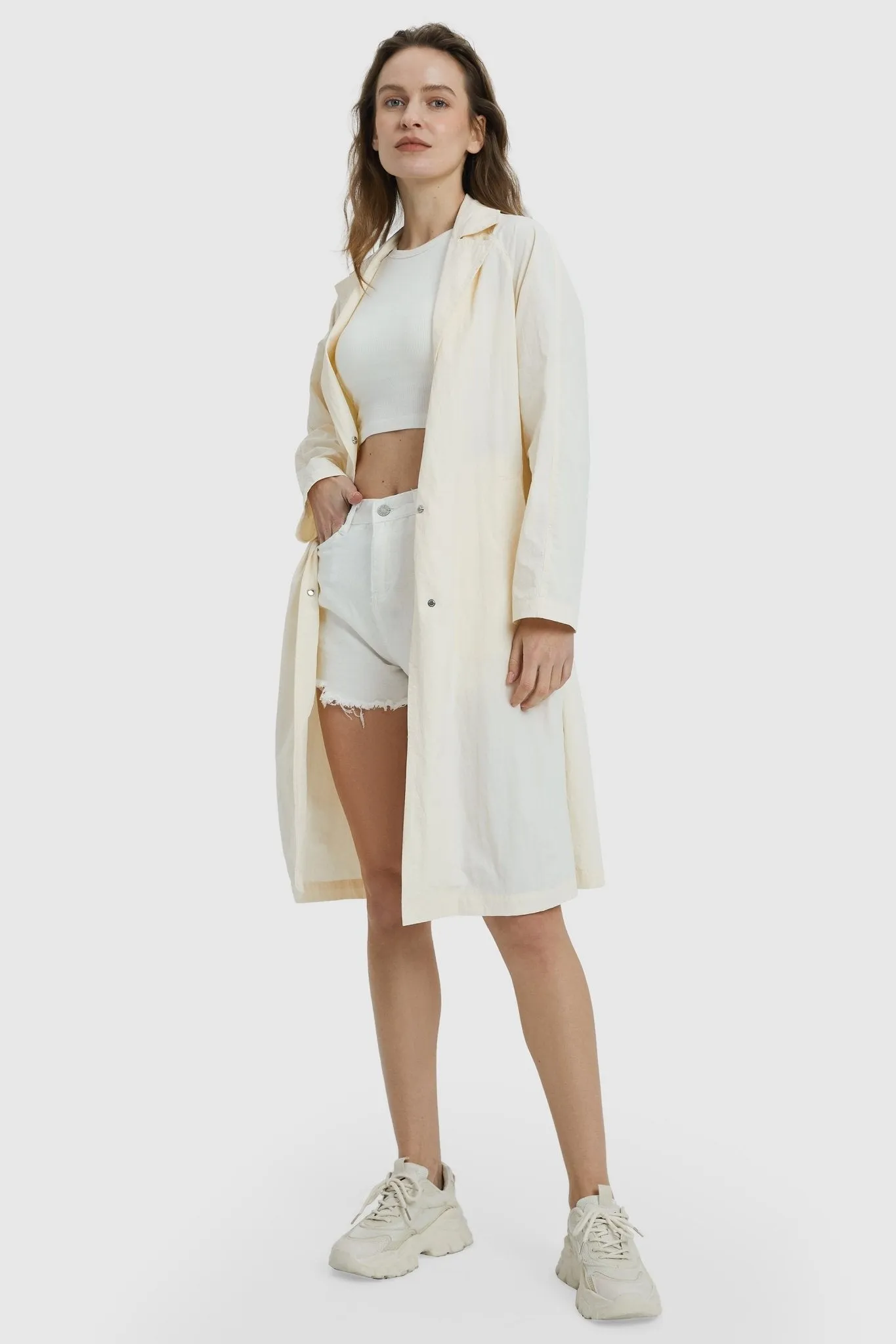 Lightweight Lapel Trench