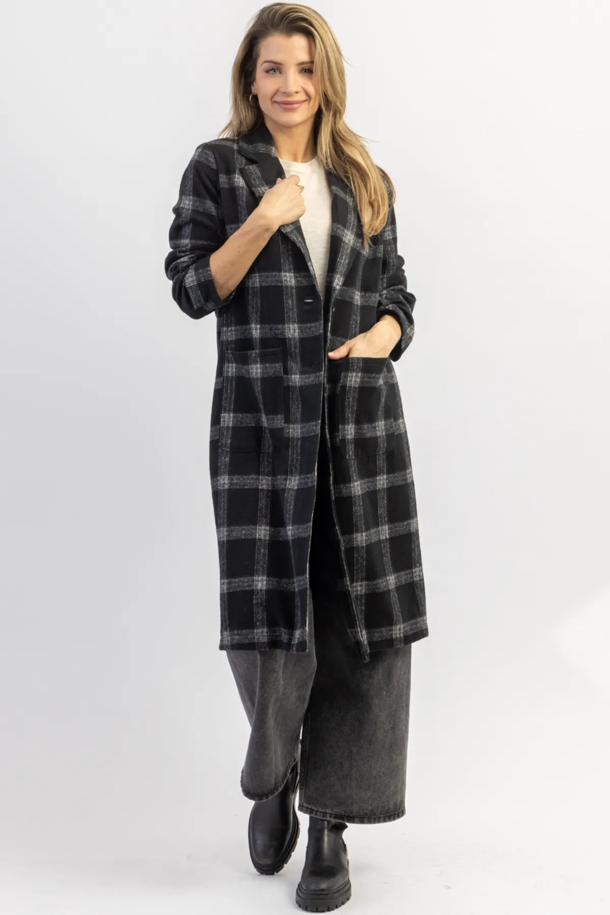 LONDON CALLING PLAID TRENCH COAT