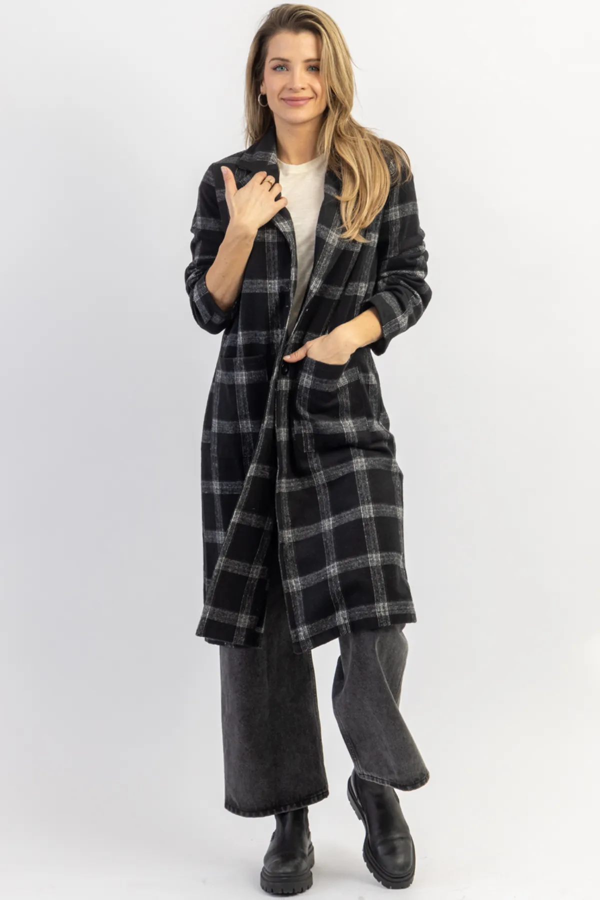 LONDON CALLING PLAID TRENCH COAT