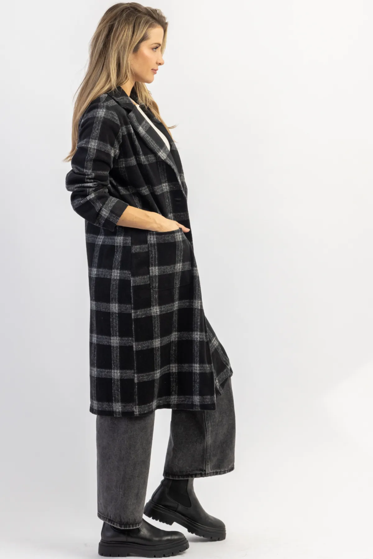 LONDON CALLING PLAID TRENCH COAT