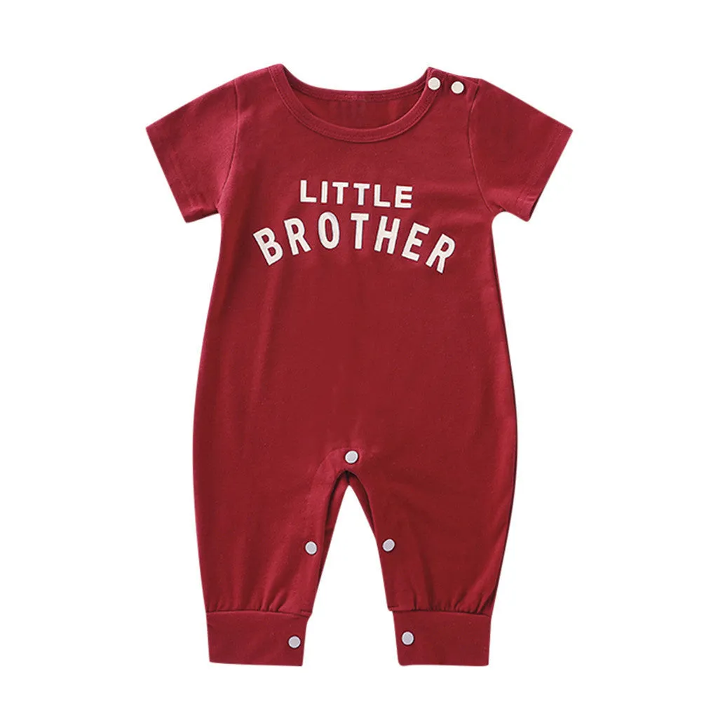 Male Alphabet Long Sleeved Romper Newborn Baby Jumpsuit Female Baby Casual Romper