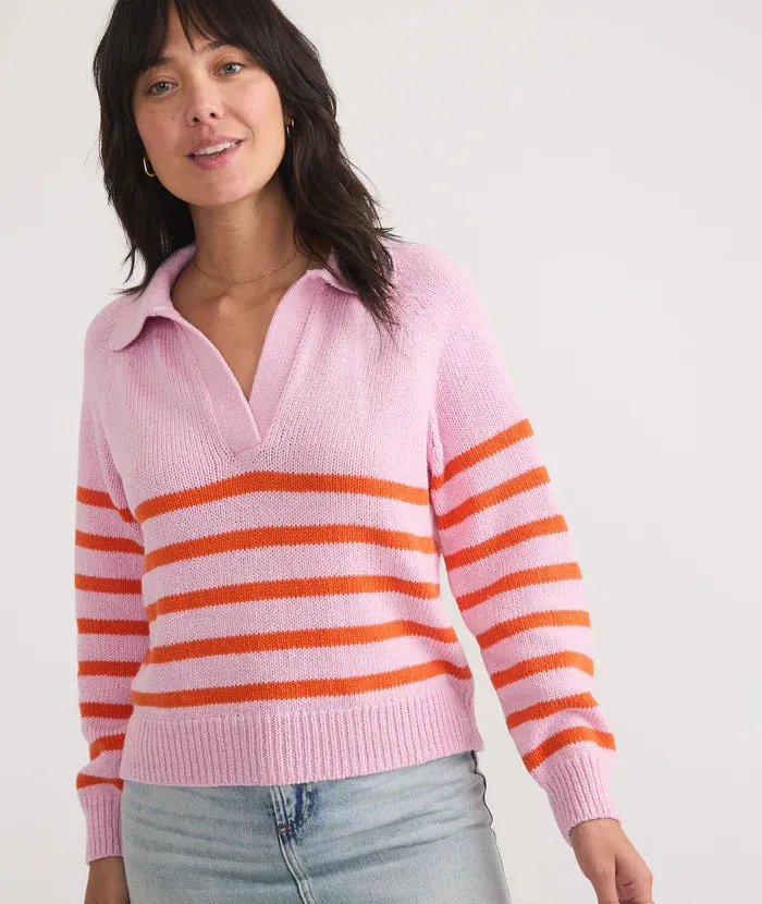 Marine Layer Women's Claire Relaxed Sweater Polo