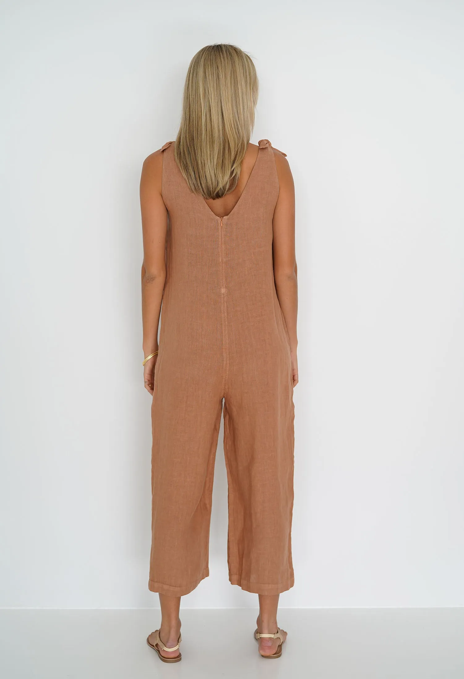 Marlow Jumpsuit in Tobacco