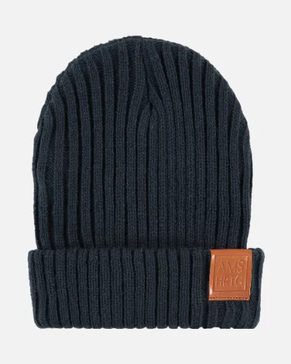 Melle | Classic Ribbed Beanie With Wide Rollover Cuff