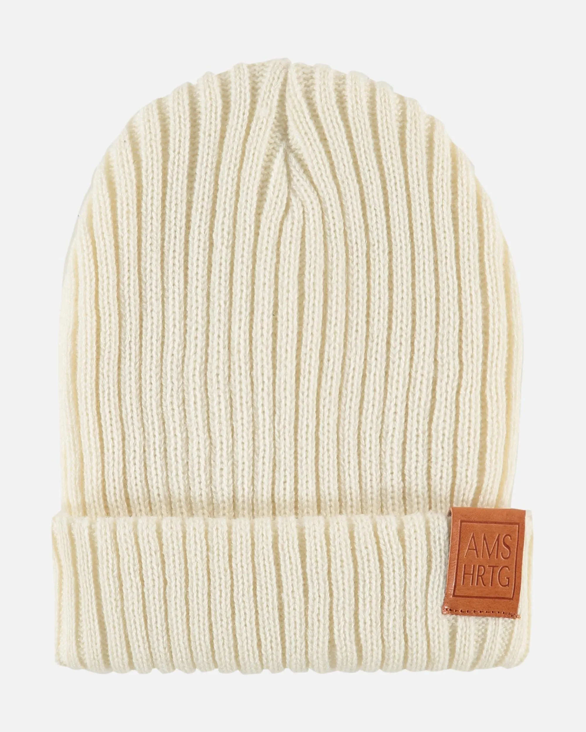 Melle | Classic Ribbed Beanie With Wide Rollover Cuff