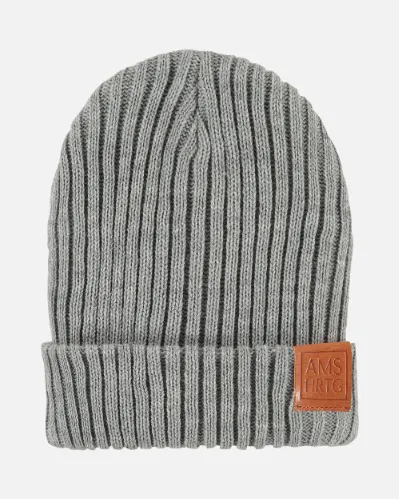 Melle | Classic Ribbed Beanie With Wide Rollover Cuff