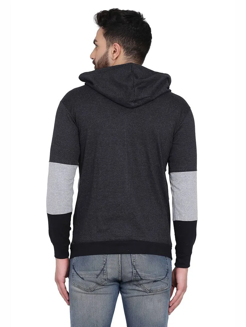 Men's  Cotton Blend Multicolor Hoodie