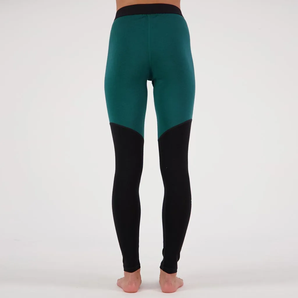 Mons Royale Womens Cascade Merino Flex Thermal Legging - Evergreen