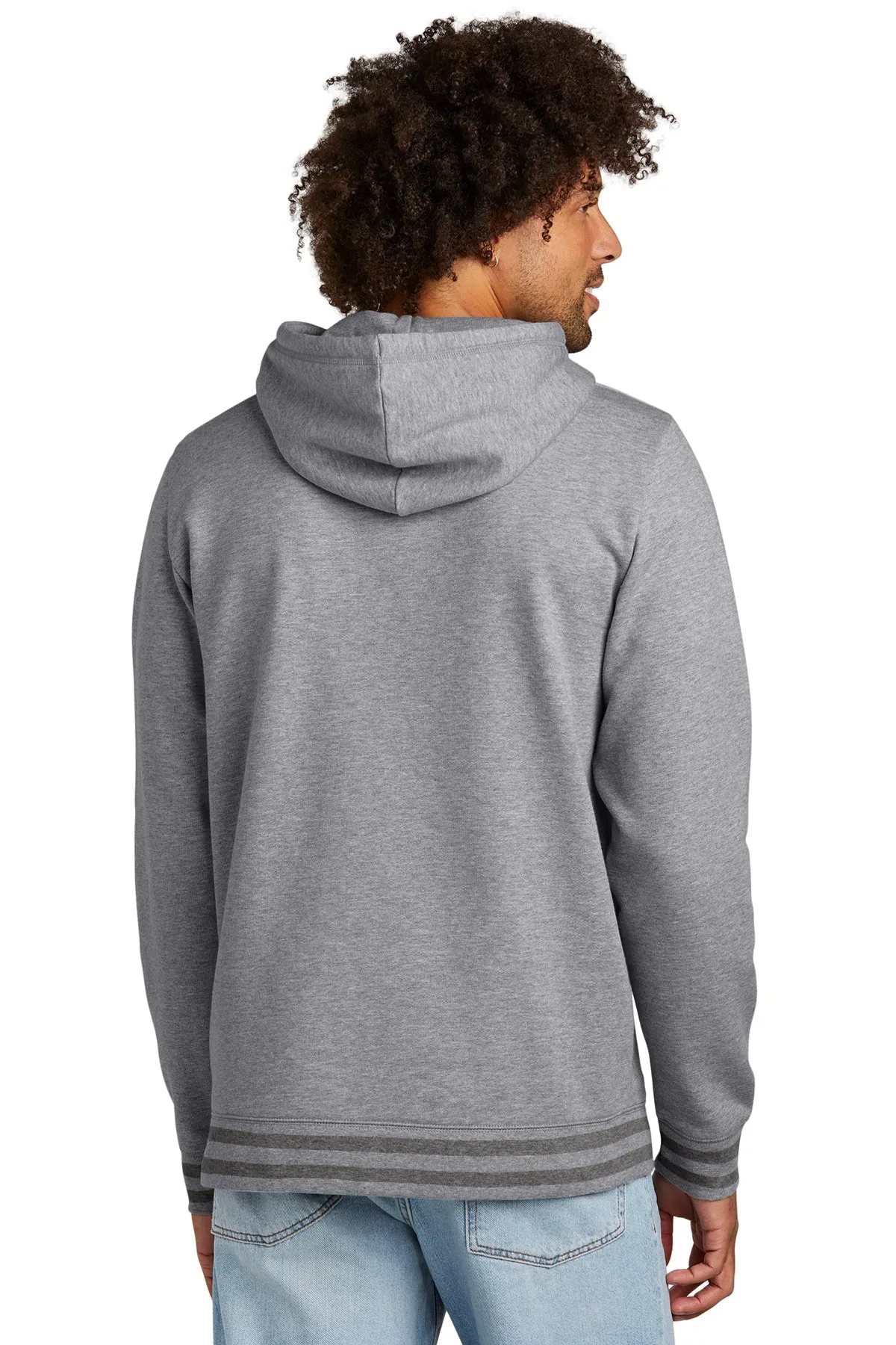 New Era Comeback Fleece Customized Hoodies, Athletic Heather/ Dark Heather Grey