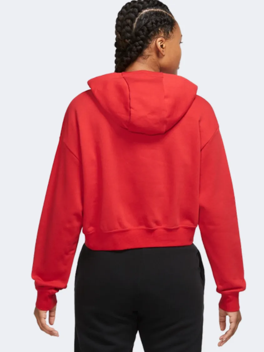 Nike Club  Women Lifestyle Hoody Red/White