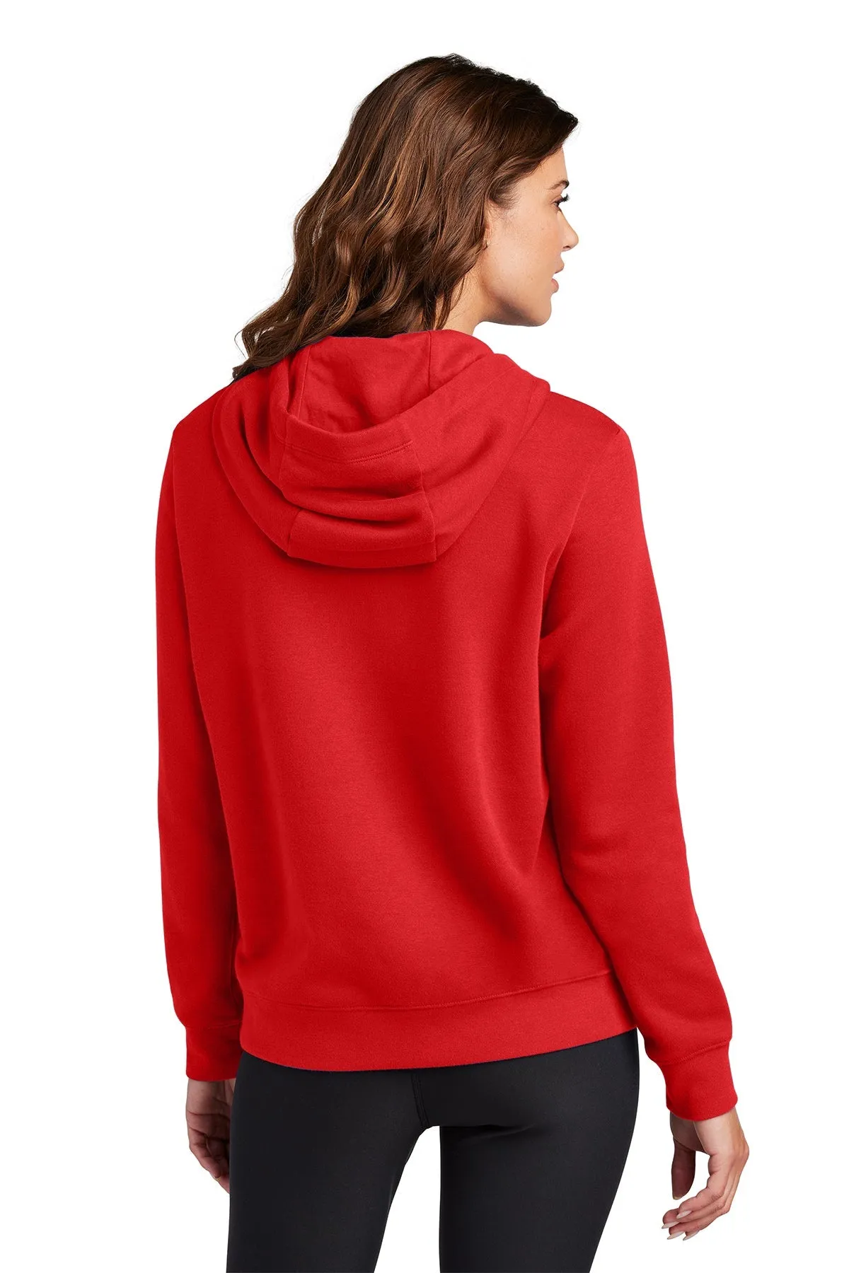 Nike Ladies Club Fleece Pullover Custom Hoodies, University Red