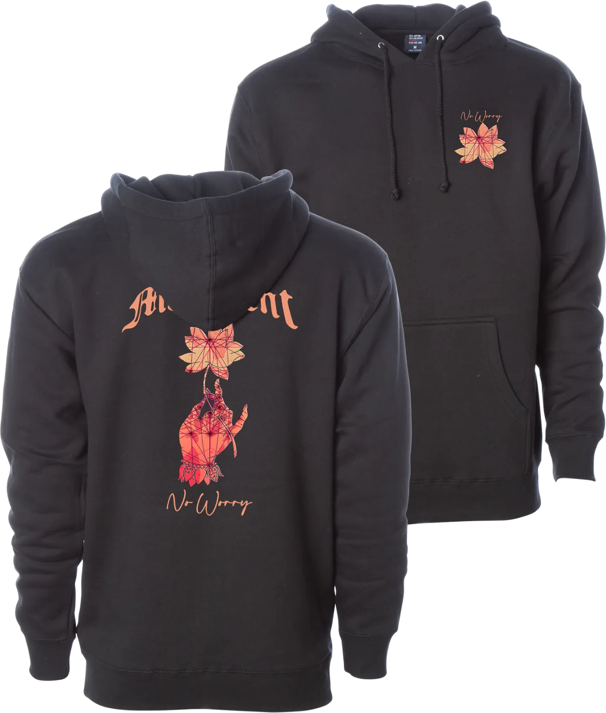 No Worry Pullover Hoodie (Black)