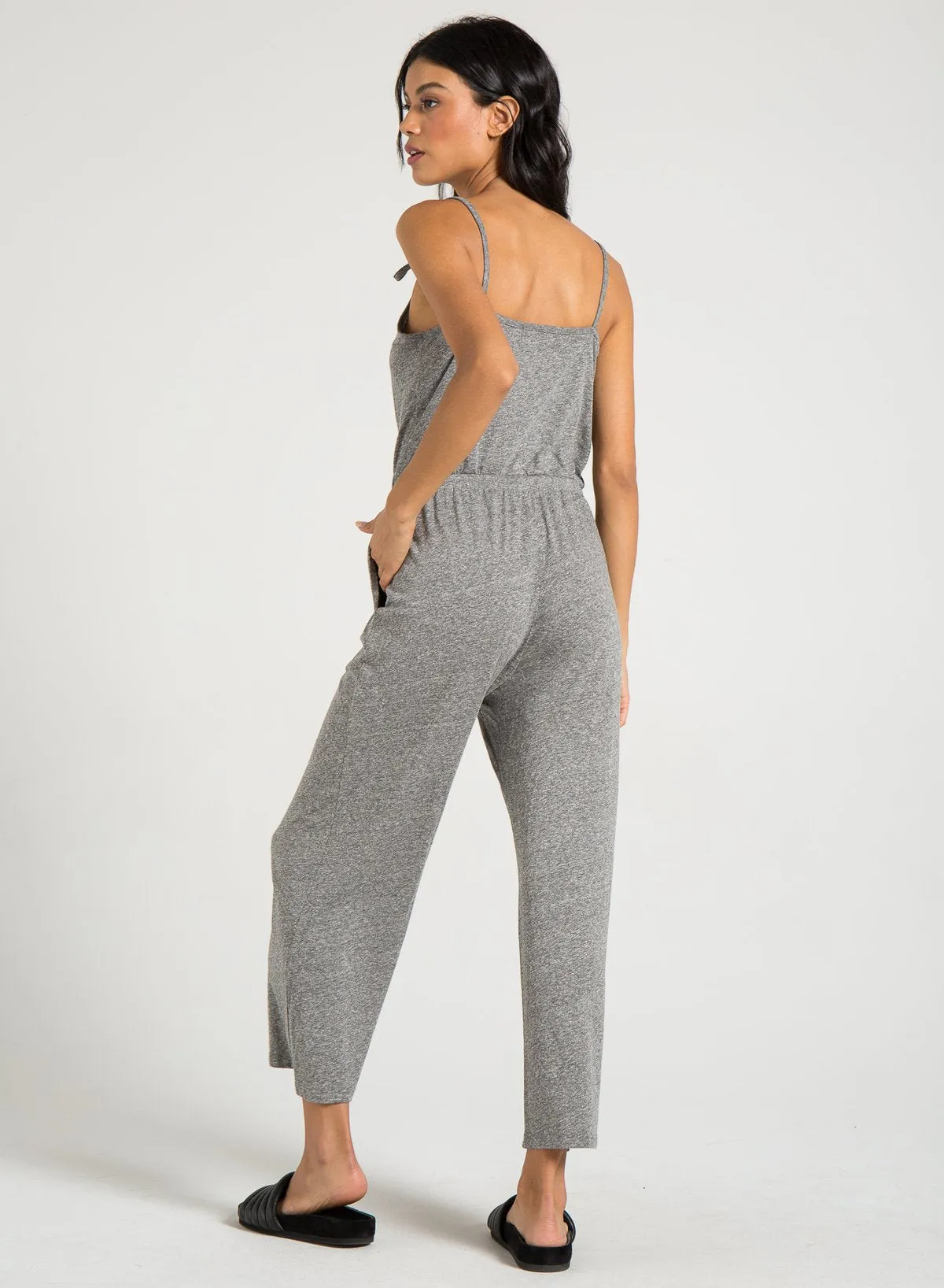 n:PHILANTHROPY - Selvedge Jumpsuit in Heather Grey