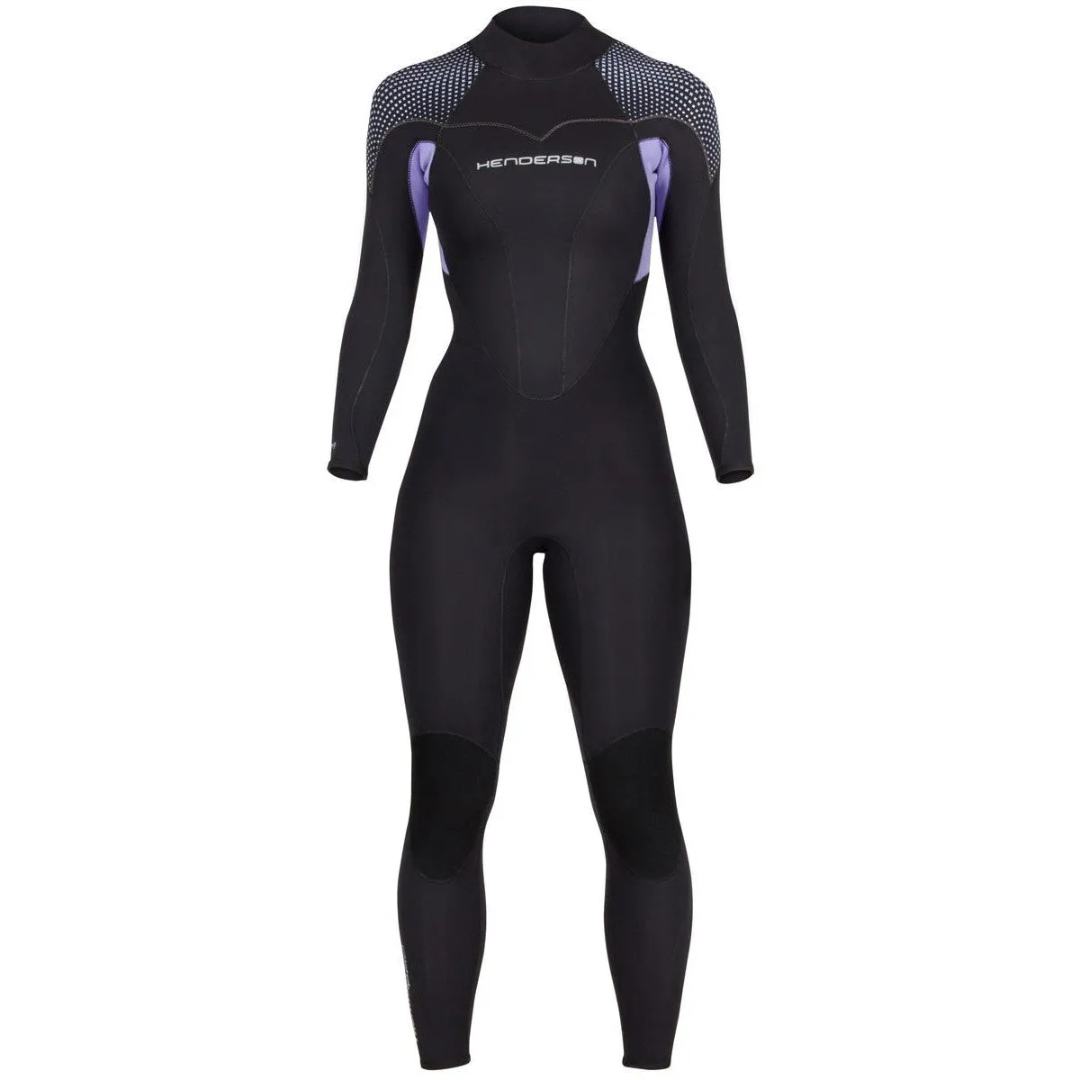 Open Box Henderson 3mm Women's Thermoprene Pro Dive Jumpsuit, Black / Purple, Size: 14